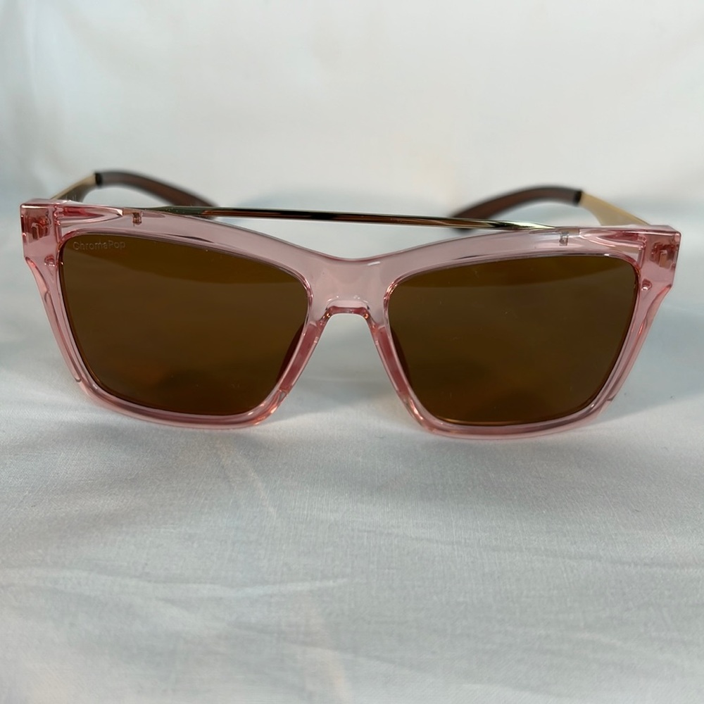 Smith Optics Runaround women’s cat eye polarized sunglasses pink crystal gold